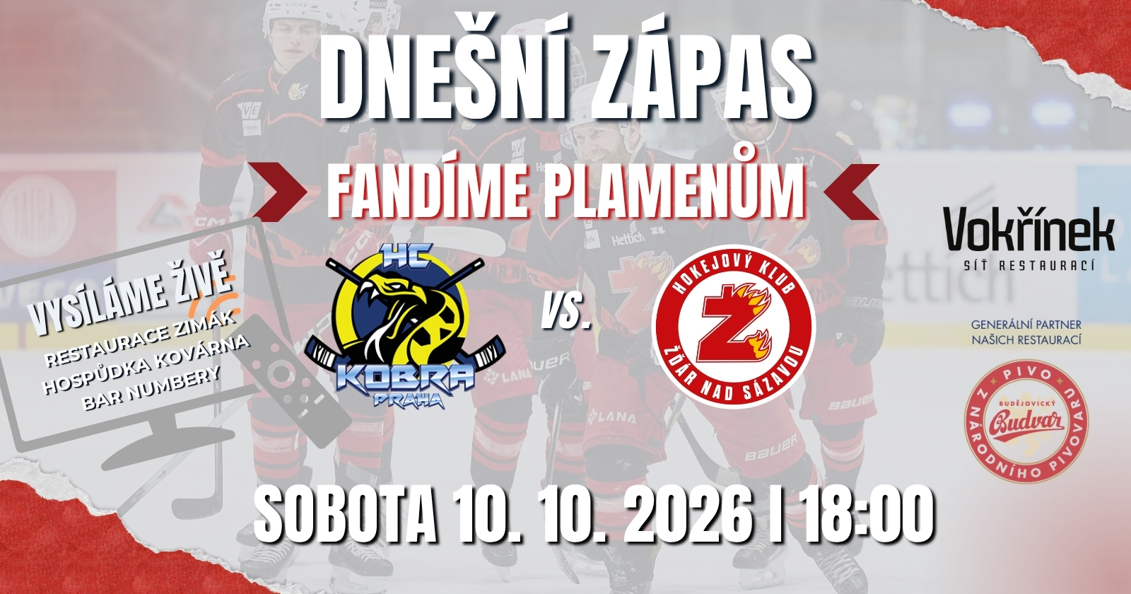 🏒🔥 PLAMENY HRAJÍ, MY FANDÍME!